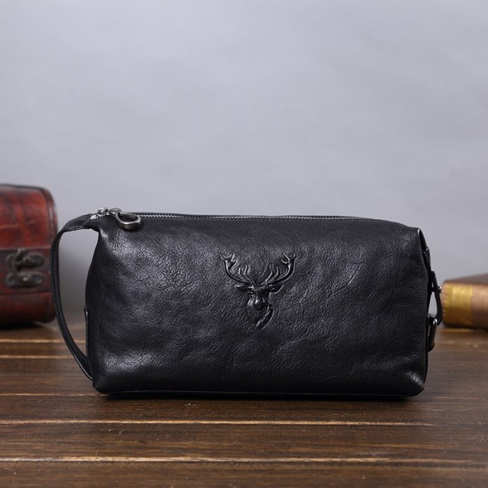 Soft Leather Men's Clutch Bag Large-capacity Leather Handbags Business Casual Fashion New Trend Bags Men Cotton Genuine Leather