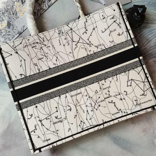 Trendy Embroidery Book Tote for Women 2024 High Quality Famous Designer Handbags Lady Purse Canvas Shopping Bag