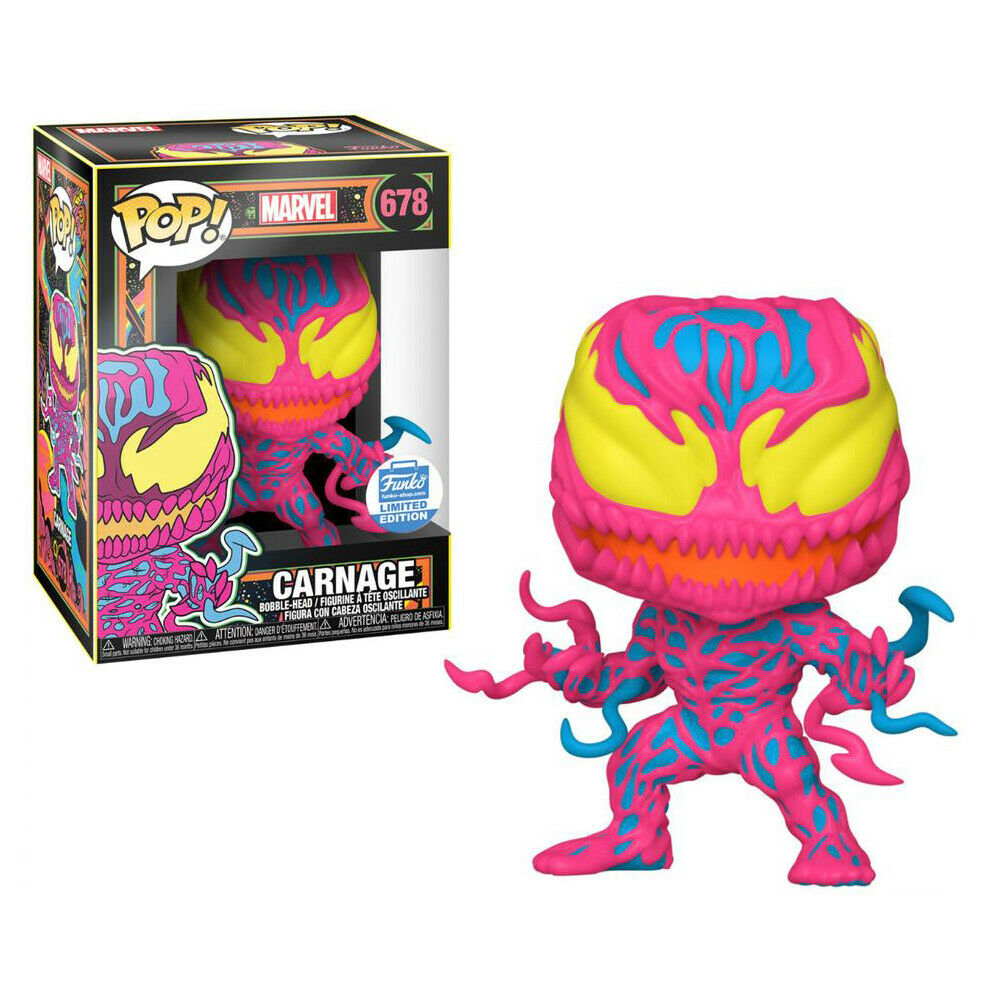 17.99 - funko pop VENOM CARNAGE Glow in 