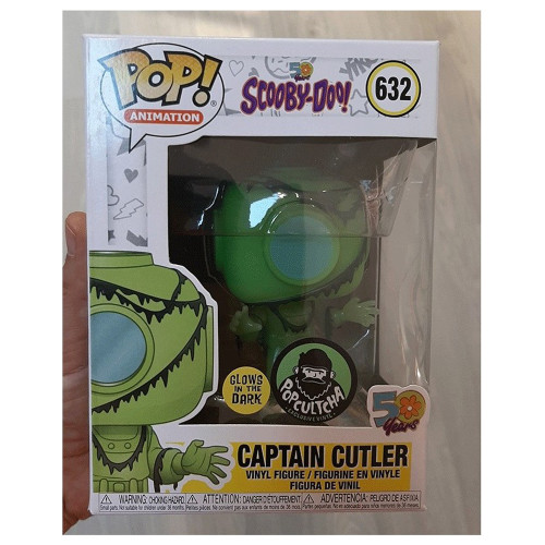 funko pop  Scooby-Doo CAPTAIN CUTLER #632 Glows In The Dark With Protector Box Vinyl Action Figures Model Toys for Children gift