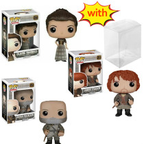 funko pop  Outlander Claire Randall # 250  Jamie Fraser # 251 Dougal Mackenzle # 252 With Protector Box Vinyl Action Figures Model Toys for Children gift