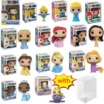 funko pop DISNEY Alice Snow white Tinkerbell Ariel Cinderella Pocahontas Belle Rapunzel Tiana With Protector Box Vinyl Action Figures Model Toys for Children gift