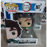 funko pop DEMON SLAYER Inosuke Hashibira 870# Tanjiro Kamado 867# Zenitsu Agatsuma 869# With Protector Box Vinyl Action Figures Model Toys for Children gift