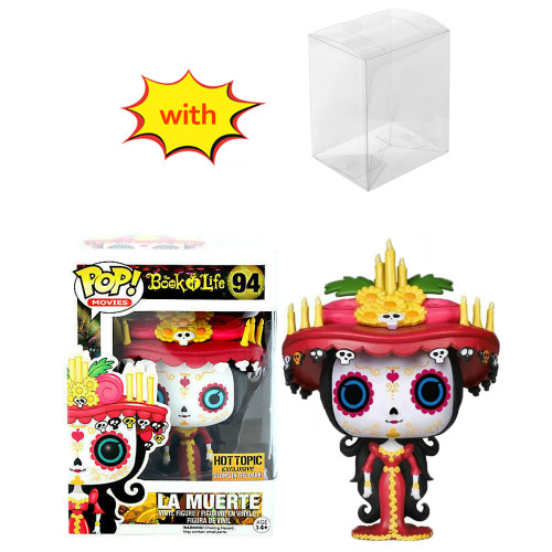 funko pop BOOK OF LIFE La Muerte 94# Glow In The Dark With Protector Box Vinyl Action Figures Model Toys for Children gift