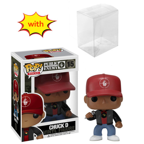 funko pop PUBLIC ENEMY Chuck D 15# With Protector Box Vinyl Action Figures Model Toys for Children gift