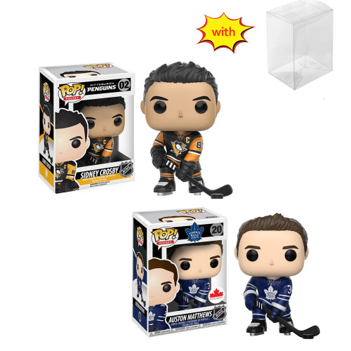 funko pop PITTSBURGH PENGUINS SIDNEY CROSBY # 02 TORONTO MAPLE LEAFS #20 With Protector Box Vinyl Action Figures Model Toys for Children gift