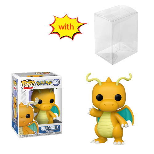 funko pop Pokemon DRAGONITE #850 With Protector Box Vinyl Action Figures Model Toys for Children gift