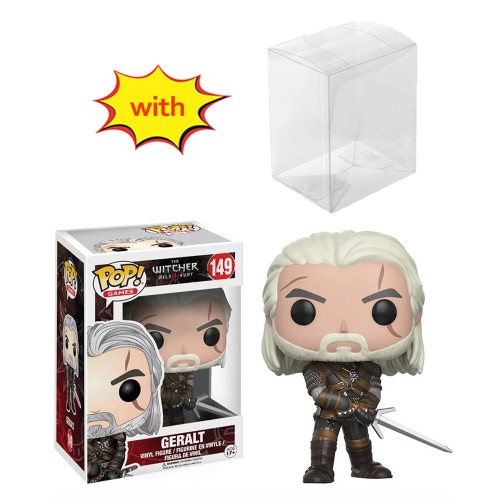 funko pop THE WITCHER WILD HUNT Geralt 149# With Protector Box Vinyl Action Figures Model Toys for Children gift
