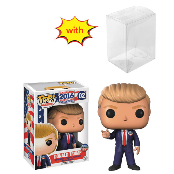 funko pop Donald Trump #02 With Protector Box Vinyl Action Figures Model Toys for Children gift 