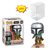 Funko pop STAR WARS  THE MANDALORIAN 326# 345# 402 #With Protector Box Vinyl Action Figures Model Toys for Children gift