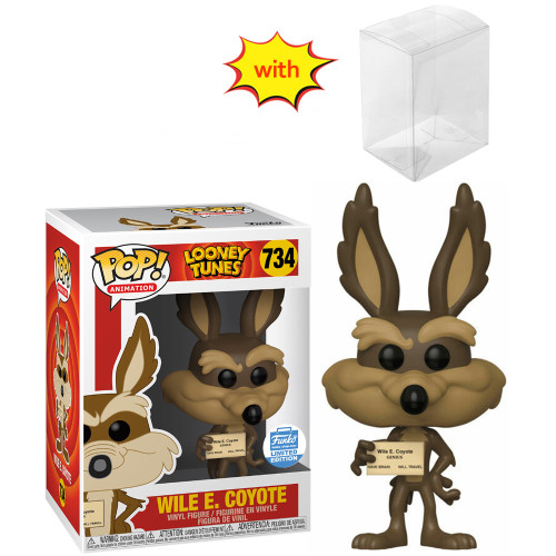 funko pop LOONEY TUNES WILE E.COYOTE #734 With Protector Box Vinyl Action Figures Model Toys for Children gift