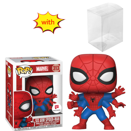 funko pop MARVEL SIX ARM SPIDER-MAN #313 With Protector Box Vinyl Action Figures Model Toys for Children gift