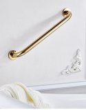 16-Inch Grab Bar for Hotel/Motel/Home Shower Safety, Polished Gold, Heavy-Duty Construction Armrest, Bathroom Bathtub Handrail