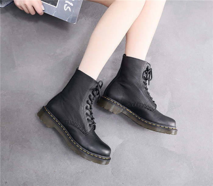 1460 PASCAL VIRGINIA LEATHER ANKLE BOOTS UNISEX