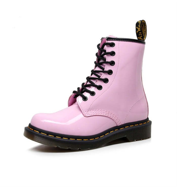 1460 PINK SHINY CLASSIC 8-HOLE BOOTS
