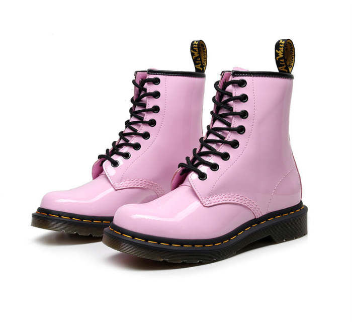 1460 PINK SHINY CLASSIC 8-HOLE BOOTS
