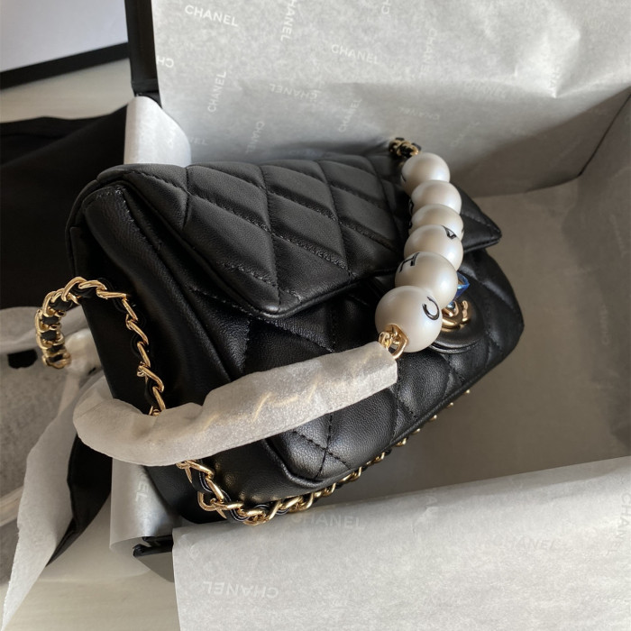 HML# High Quality Womens Girls Pearl Bag