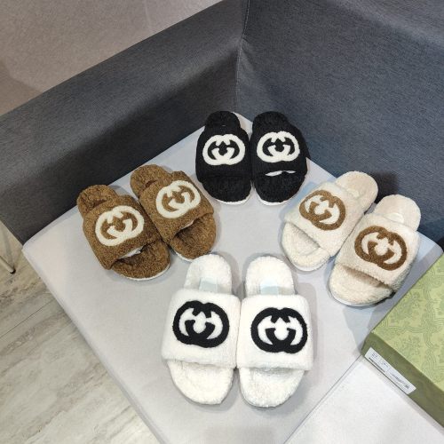 YM# Fluffy Slippers Plush Slippers