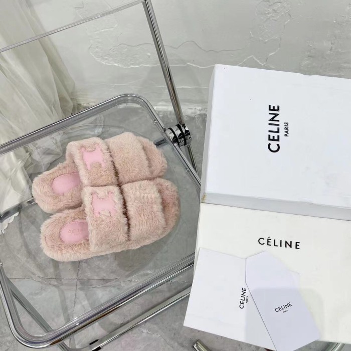 YM# Fluffy Slippers Plush Slippers