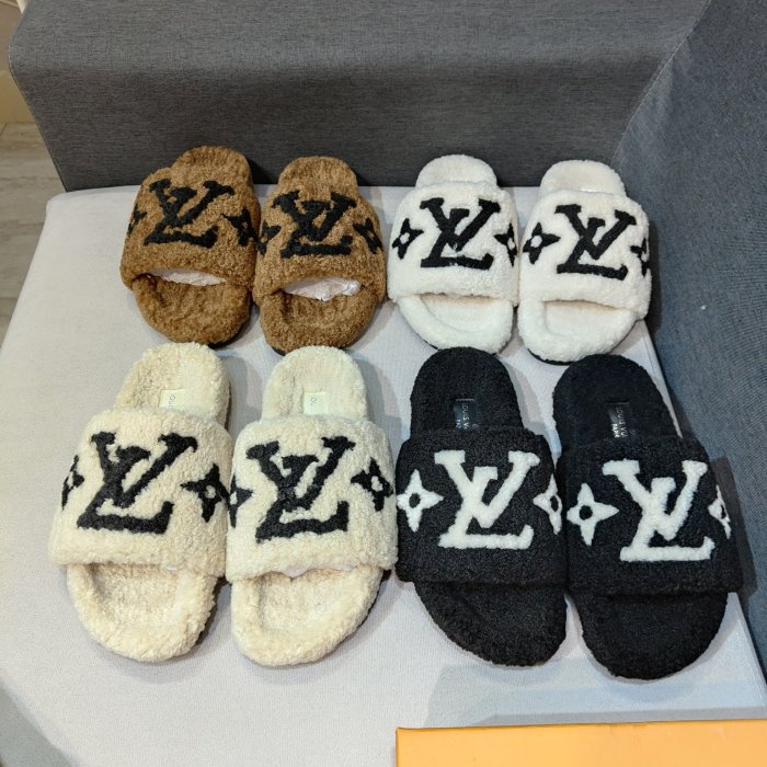 YM# Fluffy Slippers Plush Slippers