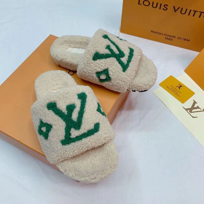 YM# Fluffy Slippers Plush Slippers