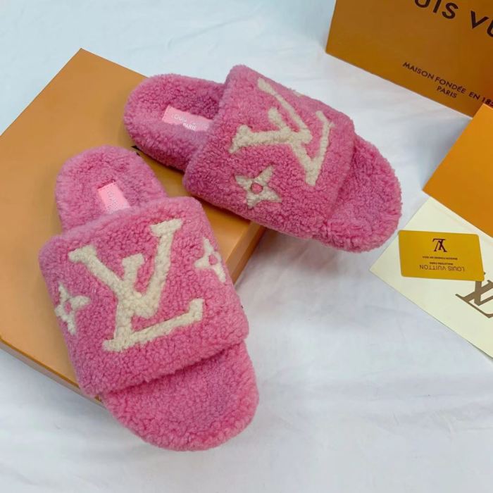 YM# Fluffy Slippers Plush Slippers