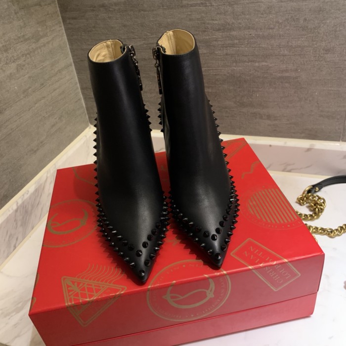 LK# High Quality Womens High Heel Leather Shoes With Box