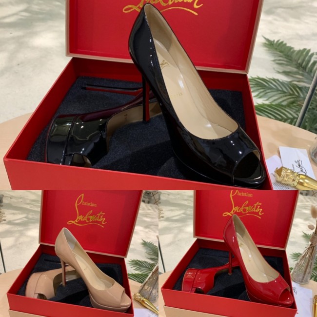 LK# High Quality Womens High Heel Leather Shoes With Box