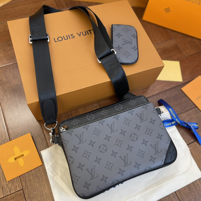MZ# High Quality Mens 3 pcs Set Message Bag 24CM