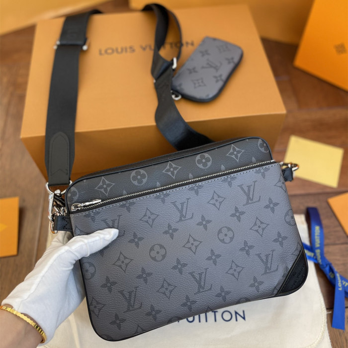 MZ# High Quality Mens 3 pcs Set Message Bag 24CM