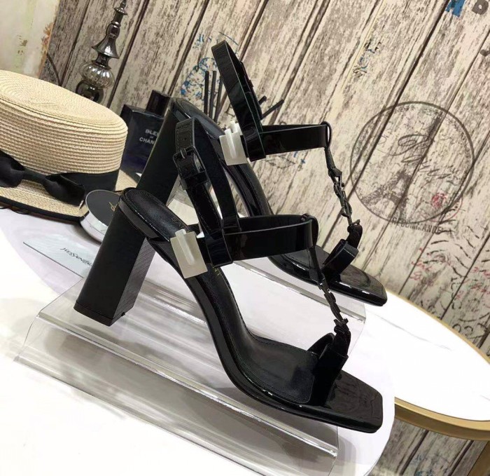 ALS# High Quality Womens Shoes Sandals High Heel 7.5CM