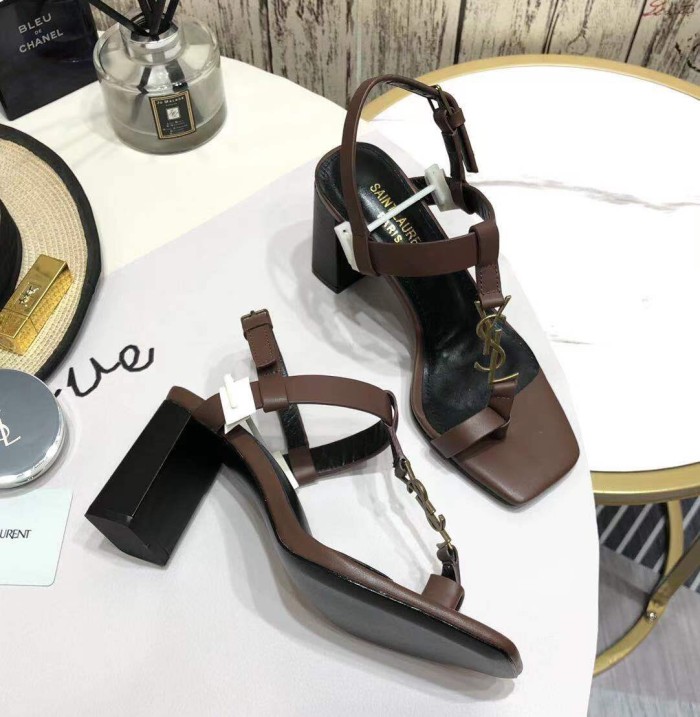 ALS# High Quality Womens Shoes Sandals High Heel 7.5CM