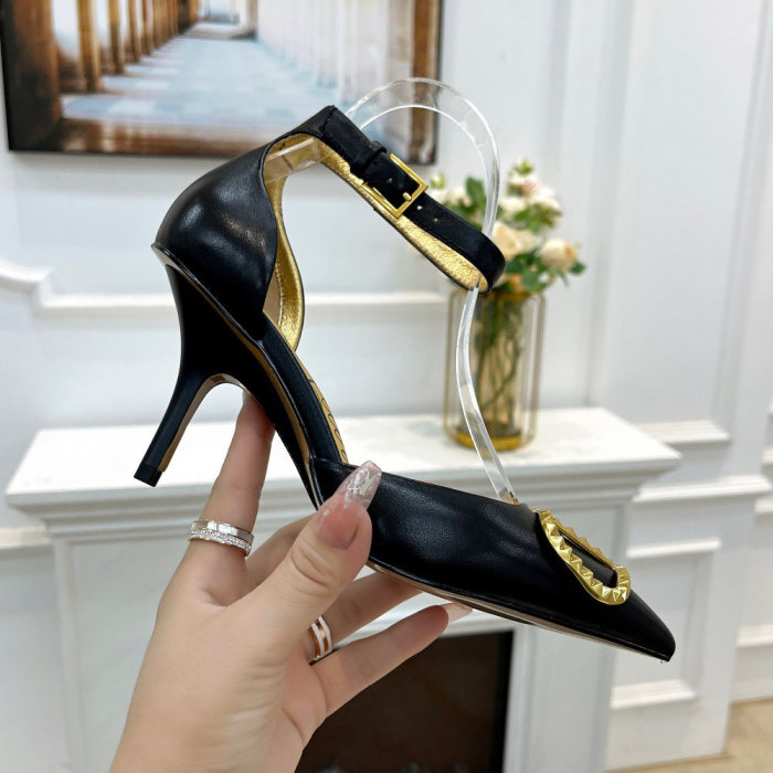 ALS# High Quality Womens Shoes Sandals High Heel 7.5CM