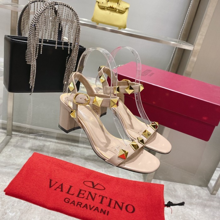 ALS# High Quality Womens Shoes Sandals High Heel 6.5CM