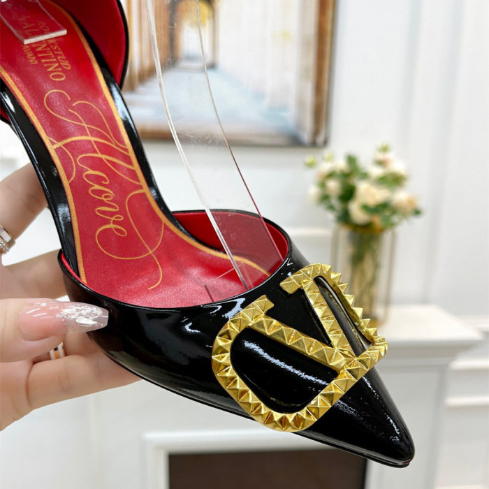 ALS# High Quality Womens Shoes Sandals High Heel 7.5CM