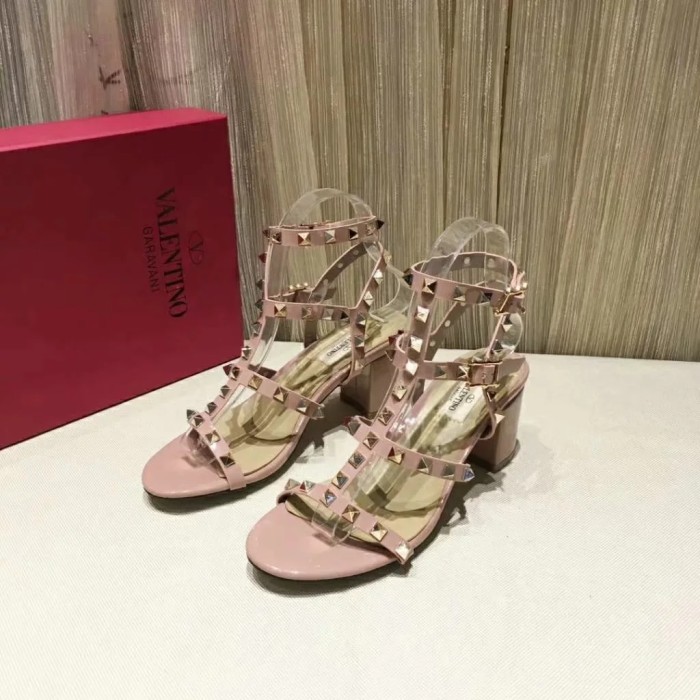 ALS# High Quality Womens Shoes Sandals High Heel 6.5CM