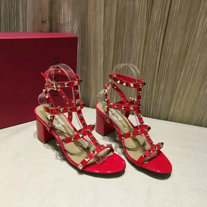ALS# High Quality Womens Shoes Sandals High Heel 6.5CM