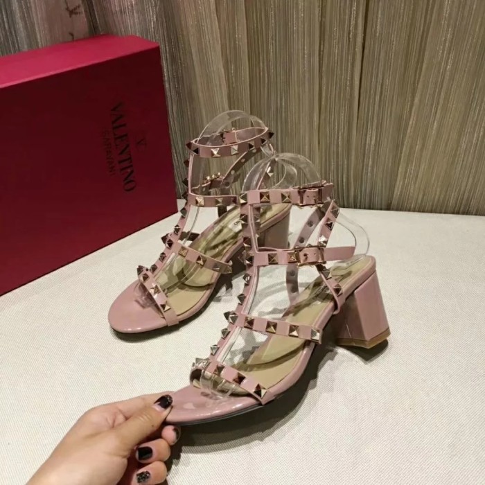 ALS# High Quality Womens Shoes Sandals High Heel 6.5CM