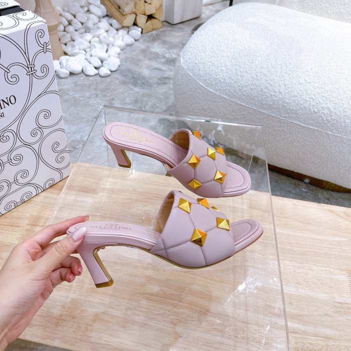 ALS# High Quality Womens Shoes Slippers 6.5CM