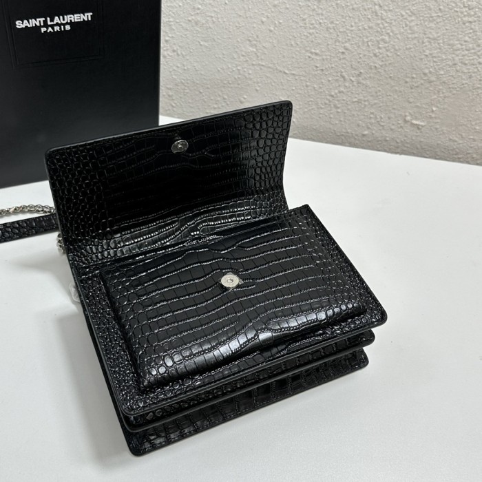 HML# High Quality Womens Sunset Chain Bag Messenger Bag 22x8x16CM