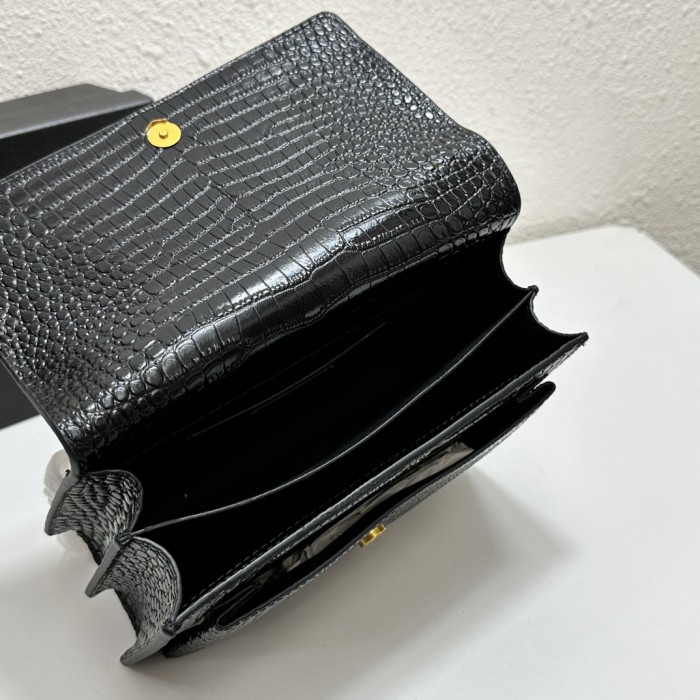 HML# High Quality Womens Sunset Chain Bag Messenger Bag 22x8x16CM