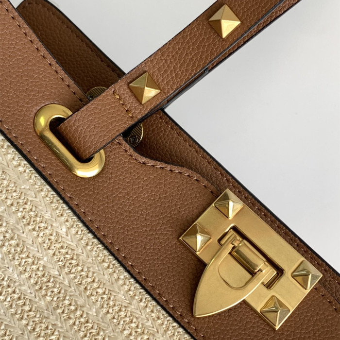 HML# Womens Shoulder Bag Straw Totes 29×20×10CM