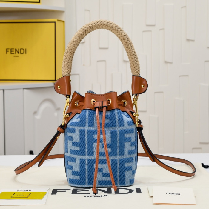 HML# Womens Straw Bucket Bag 12x18x10CM