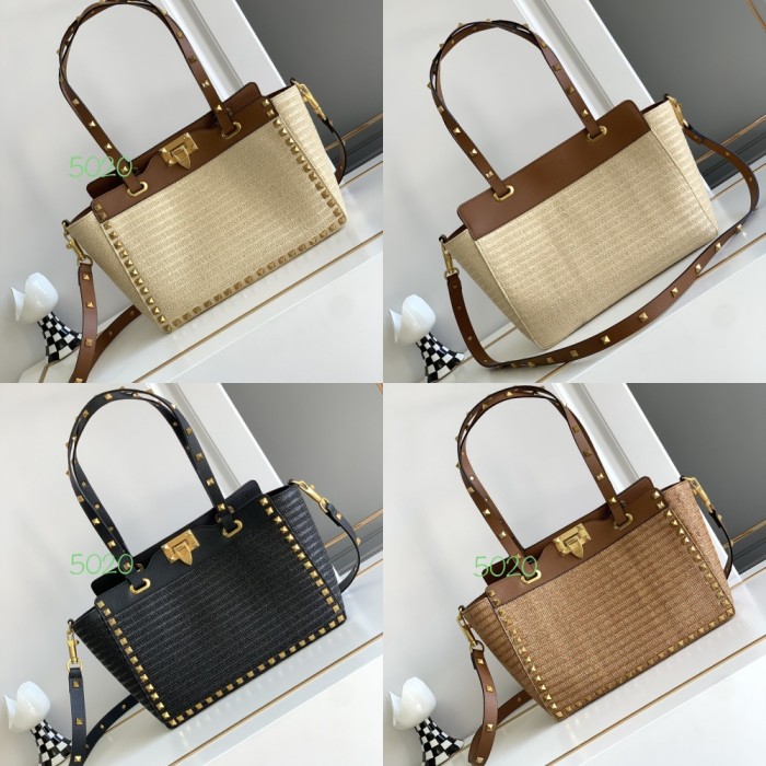 HML# Womens Shoulder Bag Straw Totes 29×20×10CM