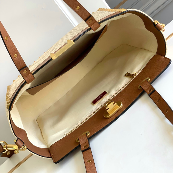 HML# Womens Shoulder Bag Straw Totes 29×20×10CM