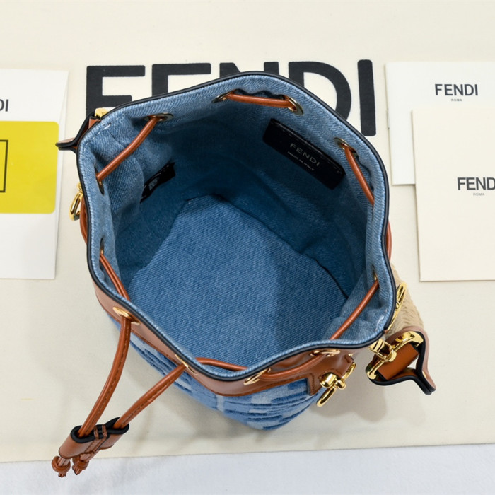 HML# Womens Straw Bucket Bag 12x18x10CM