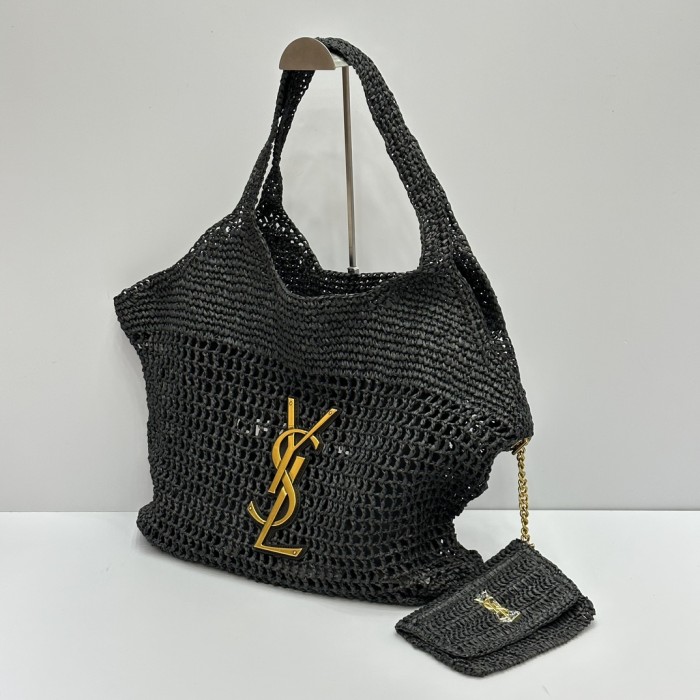 HML# High Quality Womens ICARE Straw Bag Totes 55×43×5CM