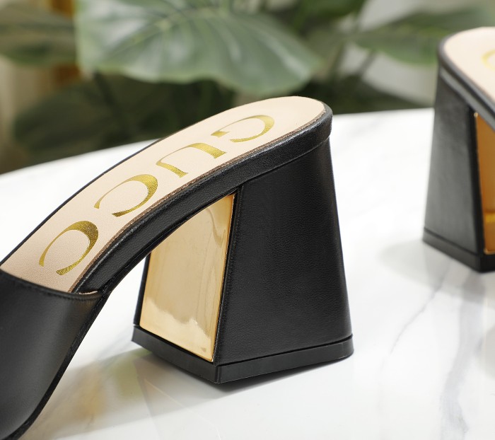 ALS# High Quality Womens Slippers Heel Hight 7.5CM