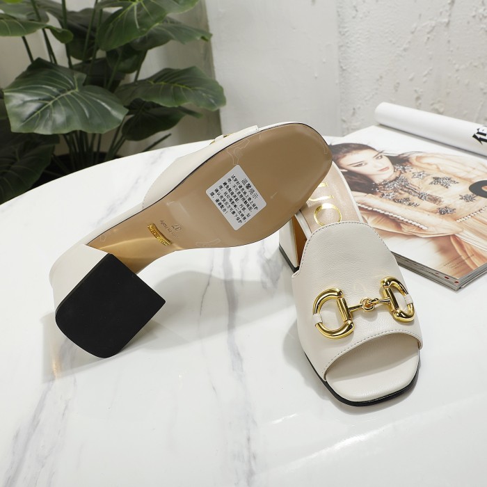 ALS# High Quality Womens Slippers Heel Hight 7.5CM