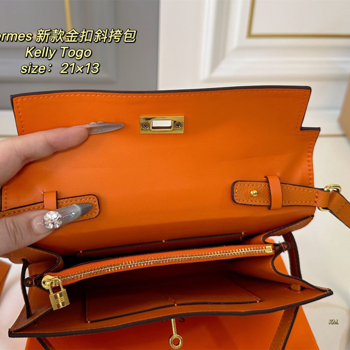MZ# High Quality Womens Kelly Togo Messenger Bag 21×13cm